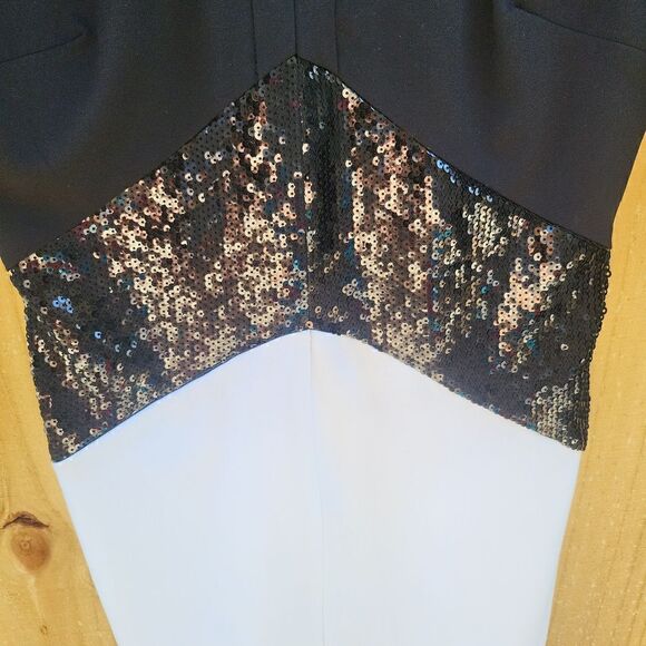 Black and White dress sequins size 4 - Picture 3 of 7